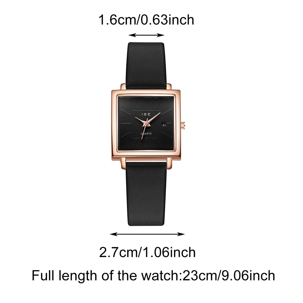 New Fashion Trendy Creative Watch Fashion Watch Square Calendar Women's Watch