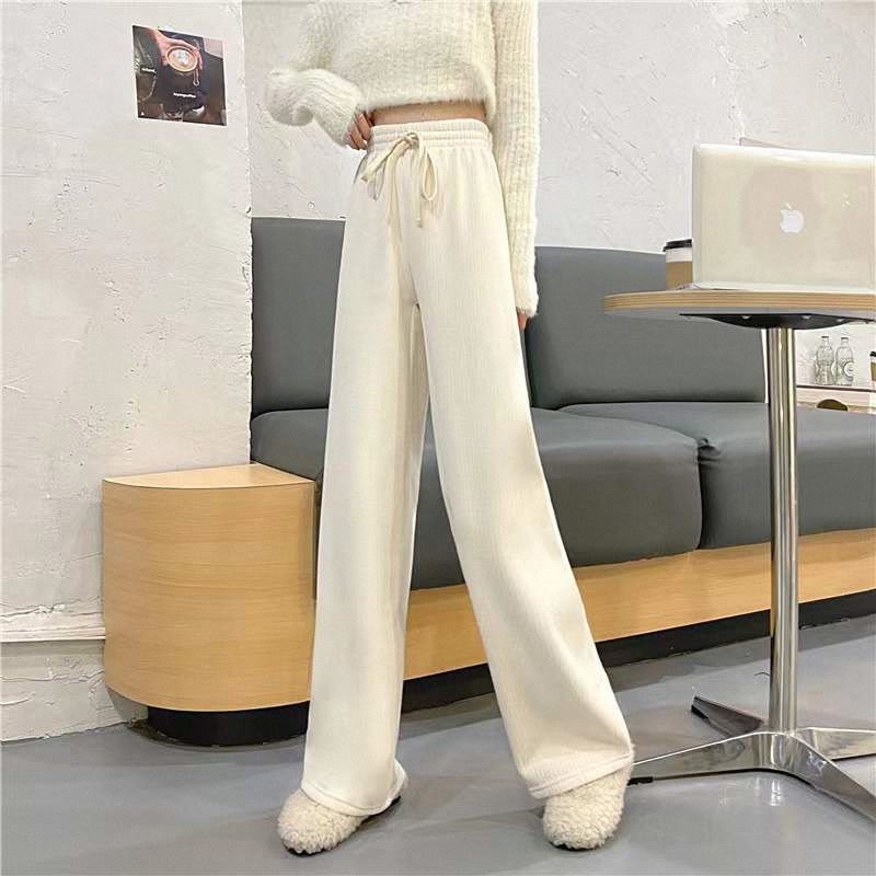 Quần dây rút COZOKC ống rộng thời trang Hàn Quốc