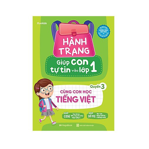 Sách Hành trang giúp con tự tin vào lớp 1 - Quyển 3: Cùng con học Tiếng Việt