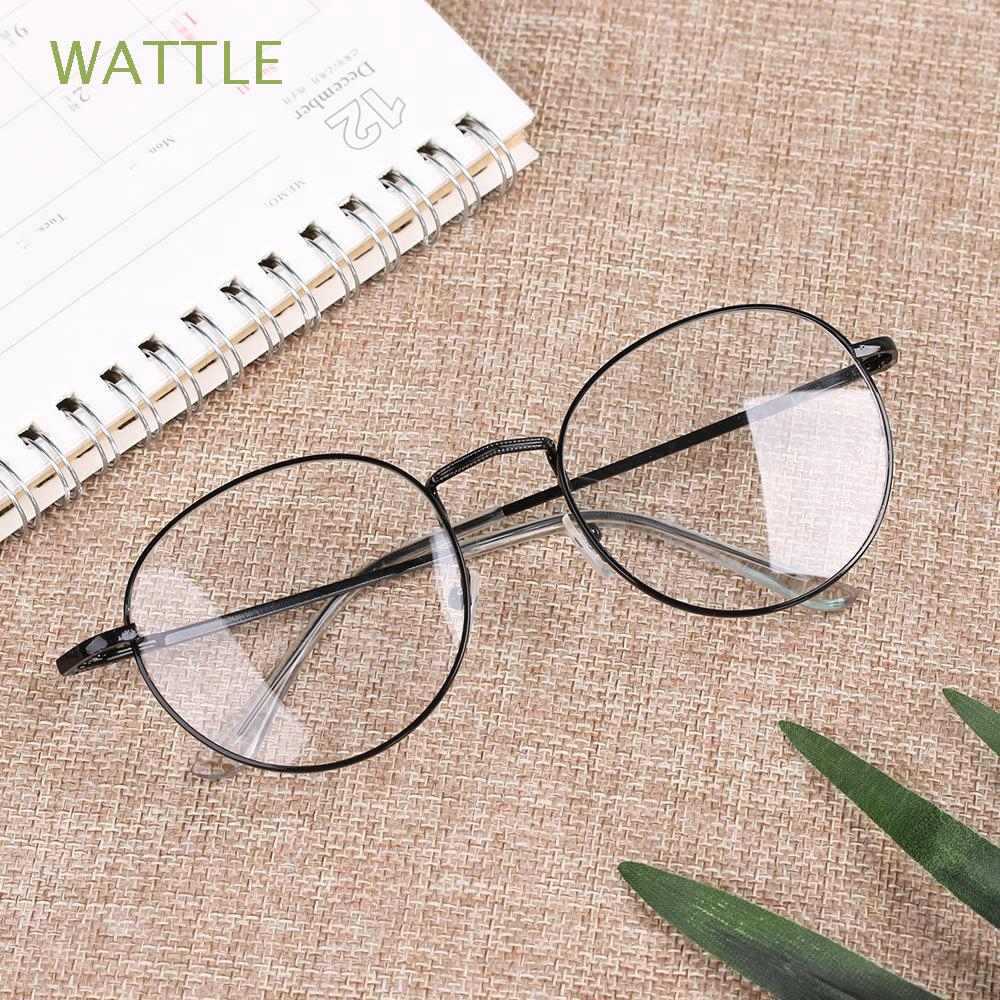 WATTLE Flexible Portable Round -1.00~-4.0 Diopter Metal Ultra Light Resin Myopia Glasses