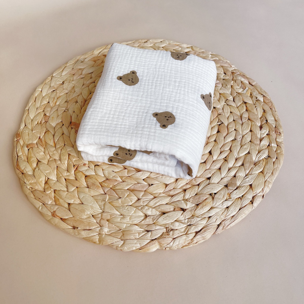 Khăn tắm đa năng xô muslin CHIPMUNK cho bé sơ sinh đến 3 tuổi