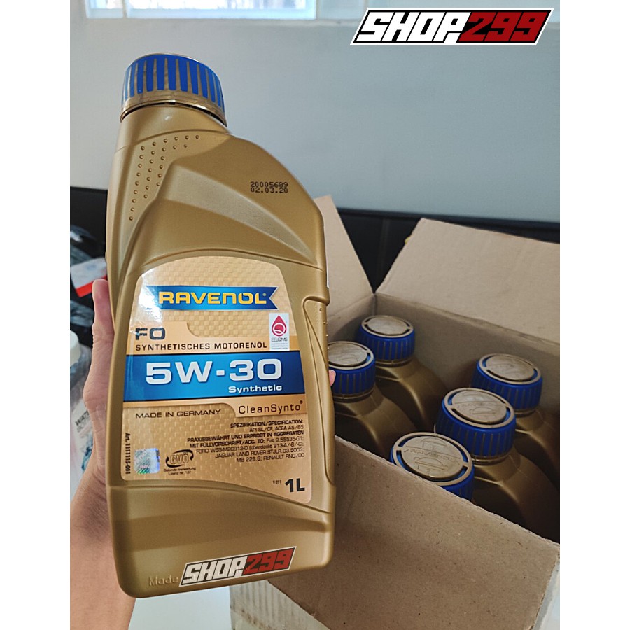 Dầu Nhớt Cao Cấp Cho Xe Tay Ga & Ô Tô RAVENOL FO 5W-30 SN