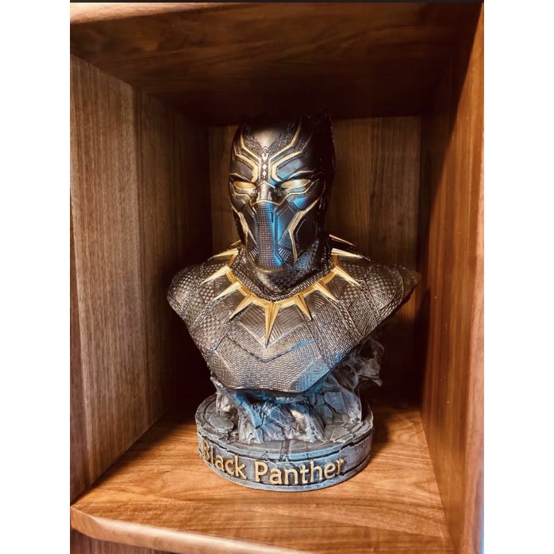 Mô hình tượng bán thân Chiến binh báo đen Black Panther tỷ lệ 1/2