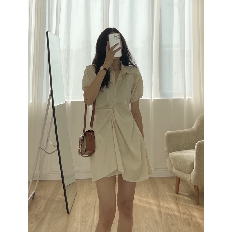 [Mã SKAMFA06 giảm 10% tối đa 50K đơn 0Đ] váy somi nhún eo 775 | BigBuy360 - bigbuy360.vn