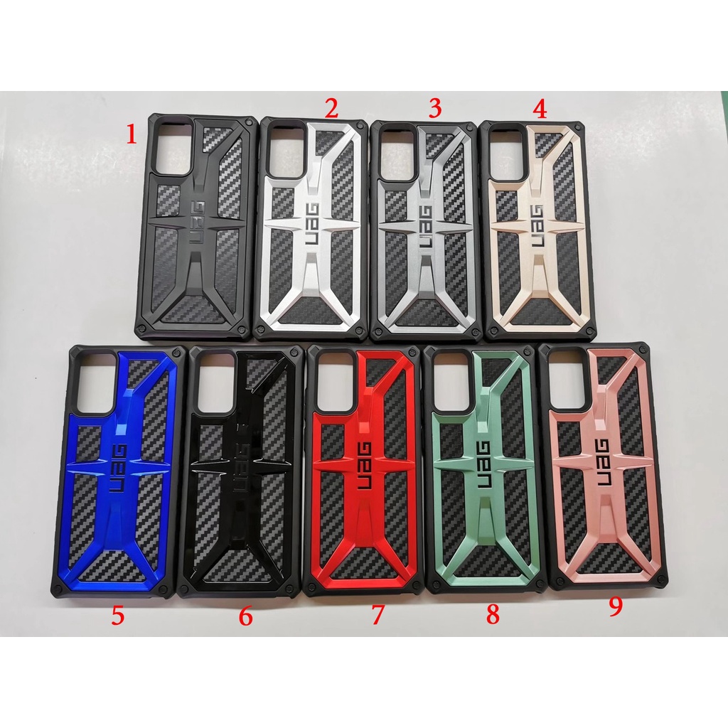 Ốp điện thoại UAG sợi carbon sần sùi cho Samsung Note 20 Ultra S20 Utra Casing Note 10 Plus Note20 S20+