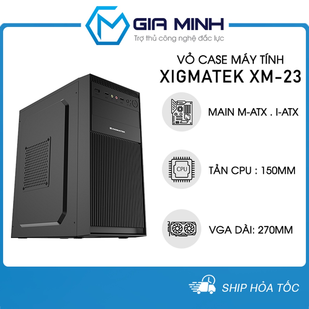 Vỏ Case Máy Tính Xigmatek XM-23 - Văn Phòng Size M-ATX