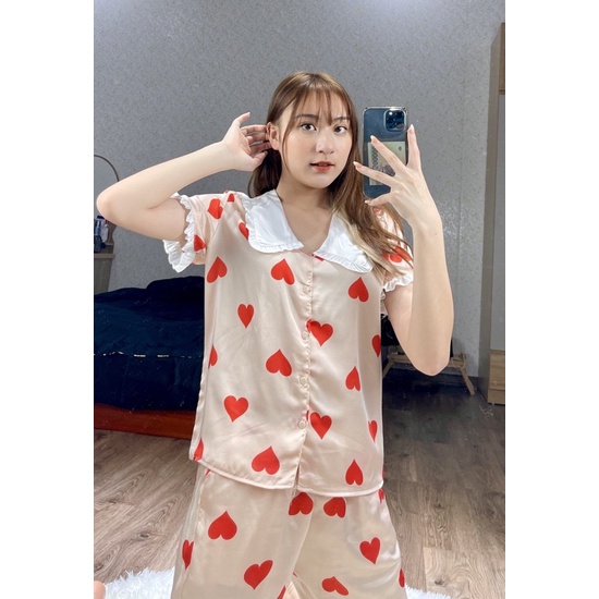 Bộ Pijama Tiểu Thư Tay Ngắn Quần Dài