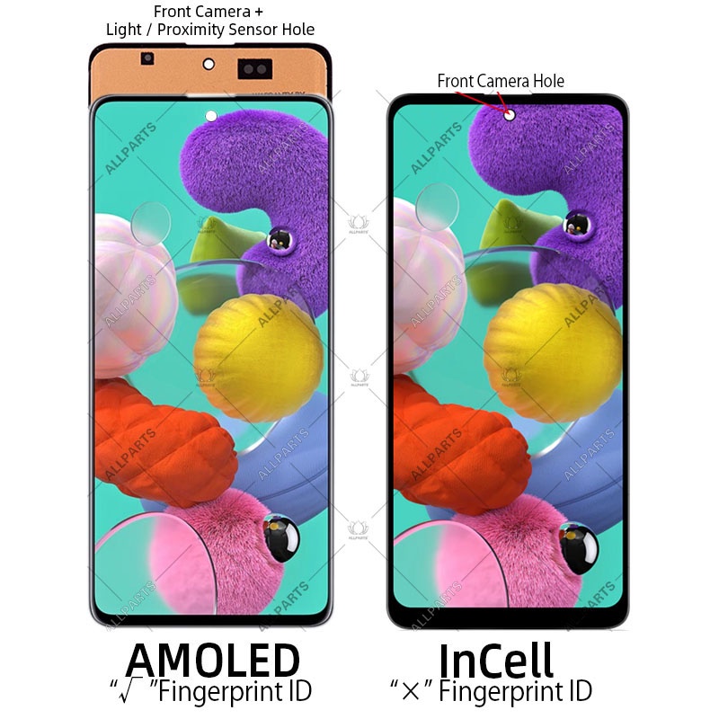 Màn hình điện thoại zin ZEENI Oled 6.5 inch liền khung thay thế cho Samsung Galaxy A51 A515 A515f