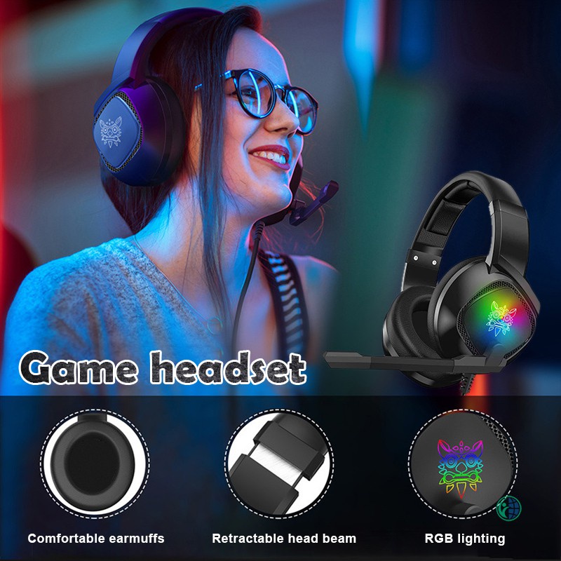 Tai Nghe Chơi Game Có Dây Tích Hợp Đèn Led Và Mic 3.5mm Cho Ps4S