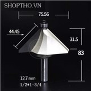 Mũi phay vát gỗ 45 độ ARDEN 0209
