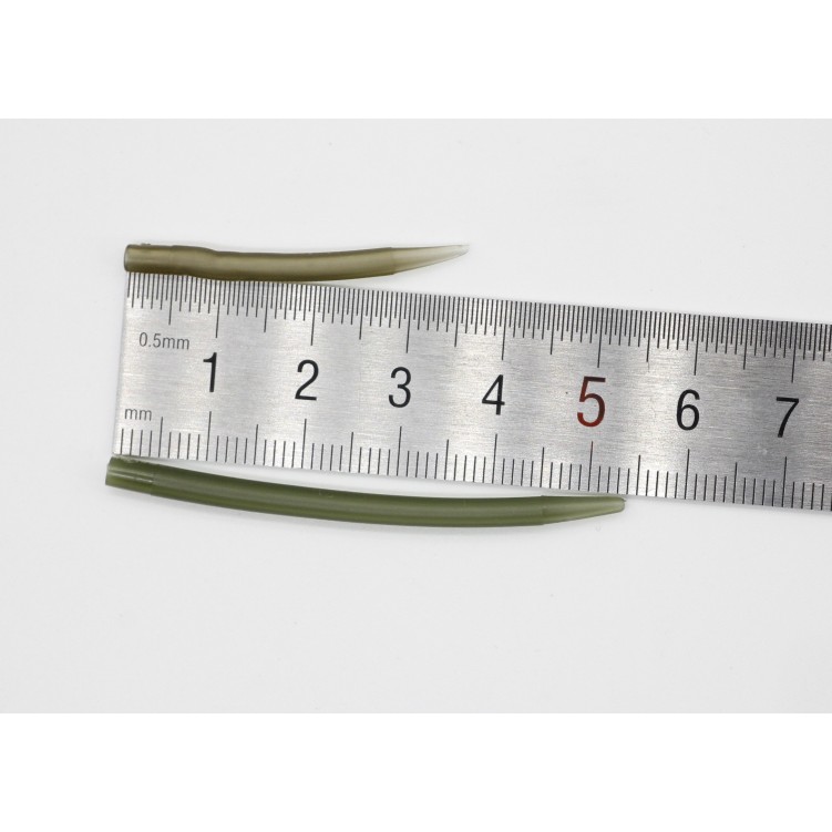 Set 50 phụ kiện nối móc câu cá chống rối màu nâu nhạt 37mm 54mm