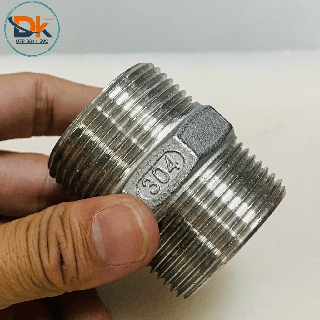 Nối ren ngoài inox – Kép inox 304