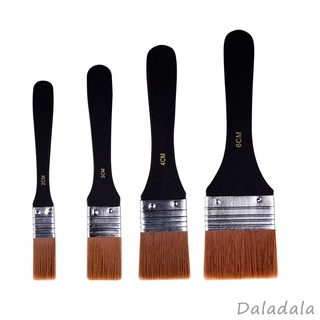 Cọ Vẽ Tranh Sơn Dầu / Màu Nước / Acrylic / Sợi Nylon Phẳng Chuyên Dụng Chất Lượng Cao