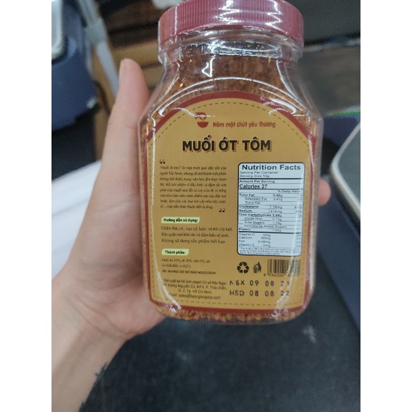 Muối ớt tôm 250g gia vị Bảo Ngọc