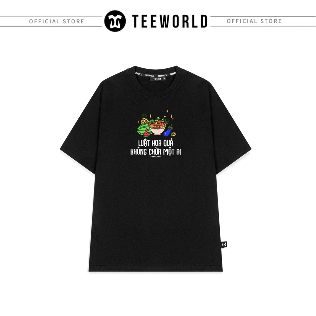 Áo thun Teeworld Luật Hoa Quả T-shirt Nam Nữ Form rộng Unisex