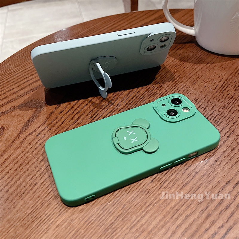 Ốp điện thoại TPU bằng silicon mềm có giá đỡ nam châm thích hợp cho iPhone X XS 11 12