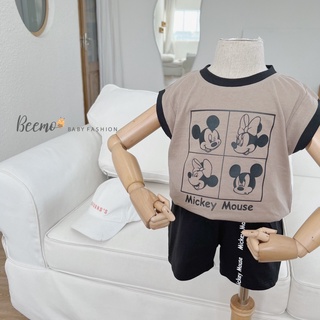 Bộ cotton mickey mouse bé trai Beemo