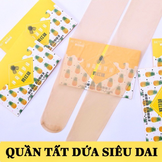 Quần Tất Nữ Quả Dứa 3D Jussy Fashon Tất Da Chất Siêu Dai Chống Rách Mềm Mịn Giúp Che Khuyết Điểm Ở Chân Nhiều Màu Hot
