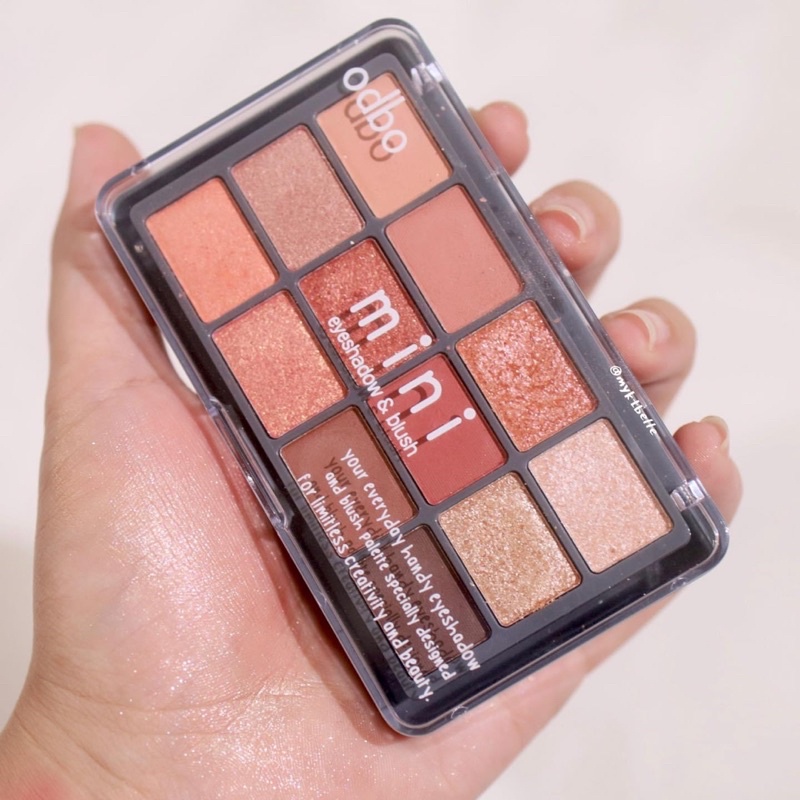 Bảng Phấn mắt Và Má Hồng ODBO Eye Shadow And Blush Palette tone hồng tây #01