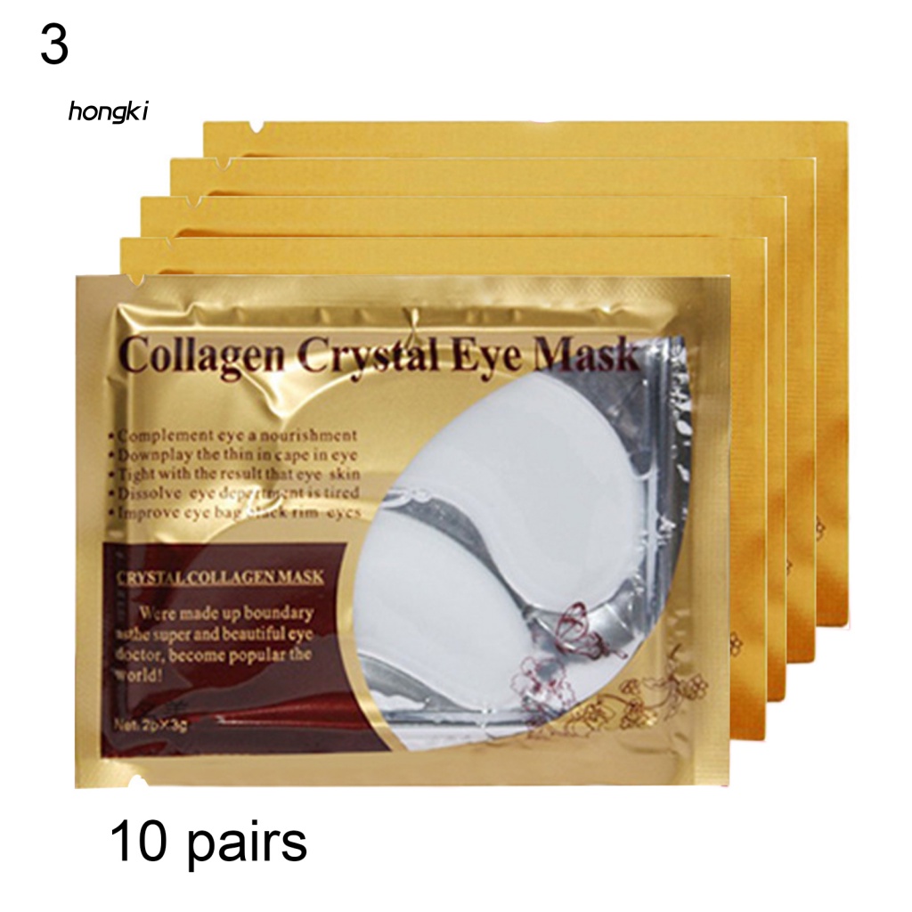 Set 10 Mặt Nạ Mắt Collagen Dưỡng Ẩm Làm Săn Chắc Da Che Phủ Quầng Thâm