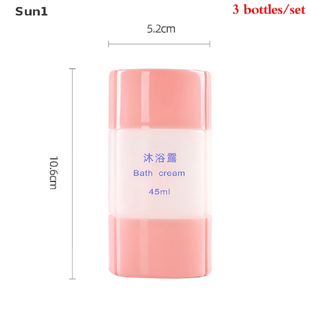 Bộ Chai Chiết Mỹ Phẩm / Dầu Gội / Sữa Tắm 3 Trong 1 Tiện Dụng Khi Đi Du Lịch