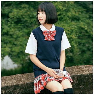 [CÓ SẴN] Áo gile len đồng phục học sinh Nhật Bản Hàn Quốc