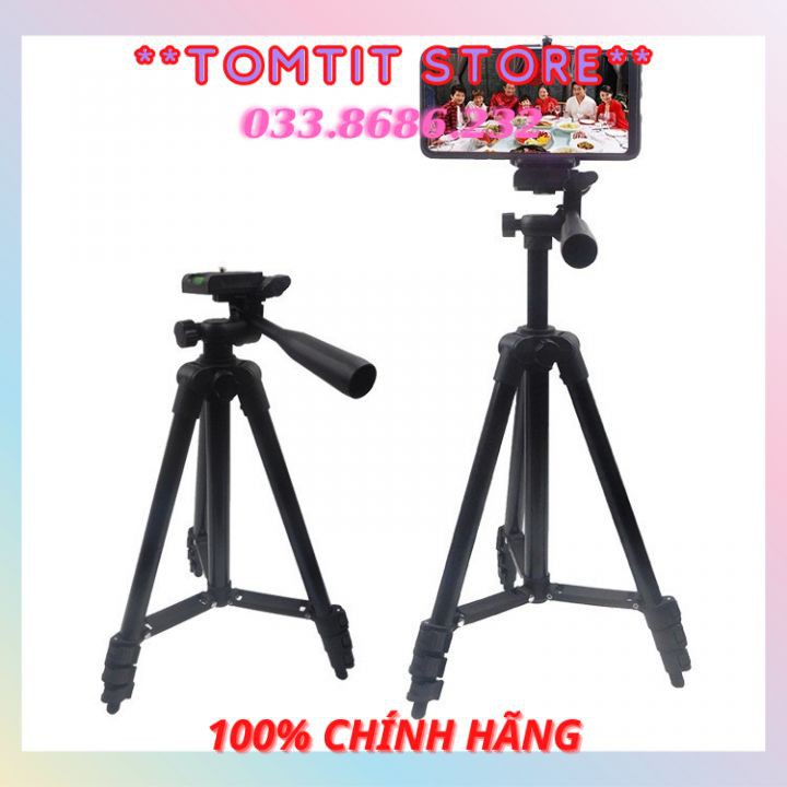 Gậy chụp ảnh tripod 3120 cao cấp, cứng cáp, chắc chắn, tiện lợi, kèm remote kết nối bluetooth