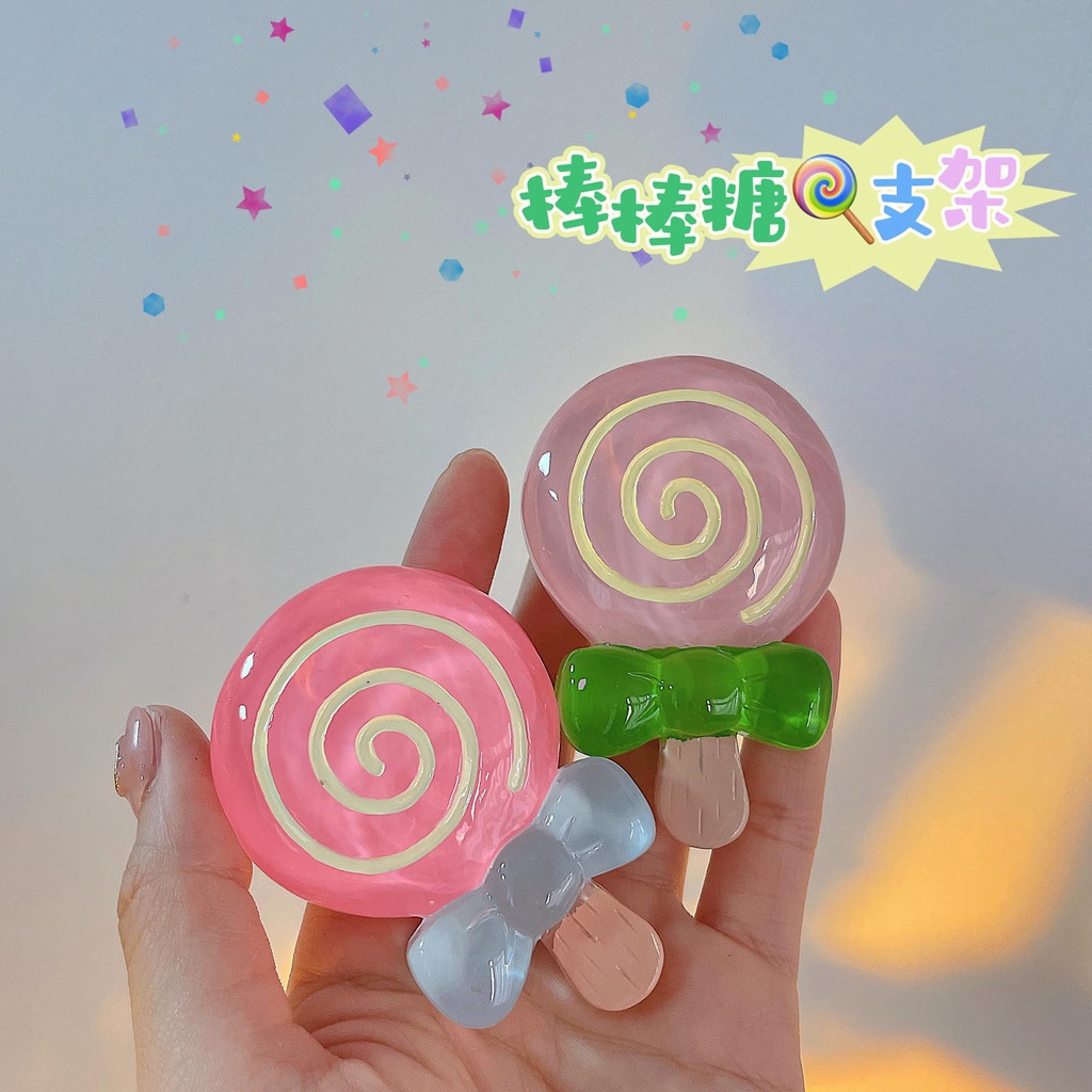 Giá Đỡ Điện Thoại Hình Que Kem Trái Cây 3D