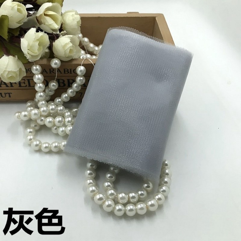 Cuộn Dây Ruy Băng Vải Tuyn Màu Trơn 10cm * 5m Làm Đồ Thủ Công Diy