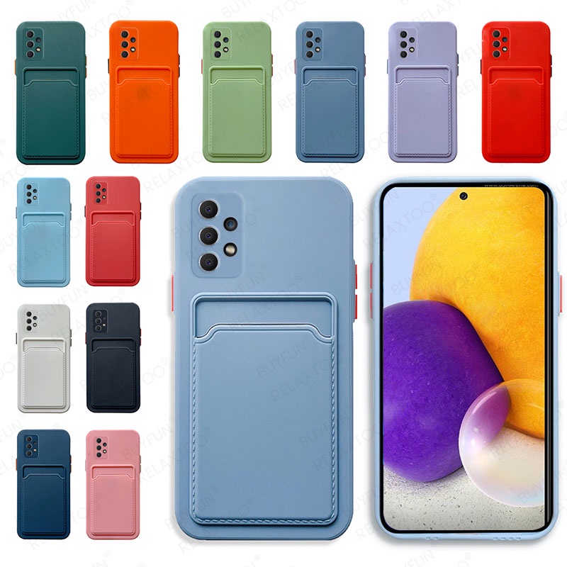 Ốp Điện Thoại Dạng Ví Đựng Thẻ Cho Samsung Galaxy A82 A91 M51 M21 M53 A10S