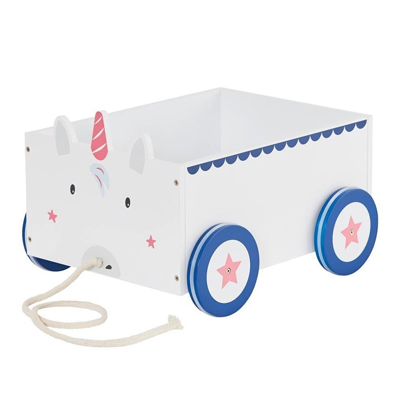 ❇☢hộp lưu trữ đồ chơi trẻ em phim hoạt hình khối xây dựng có bánh xe, xe đẩy, hơi