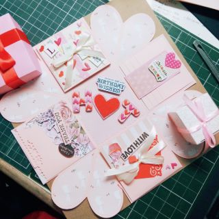 Combo 10 lovebox (mix màu tùy chọn) size10x10cm