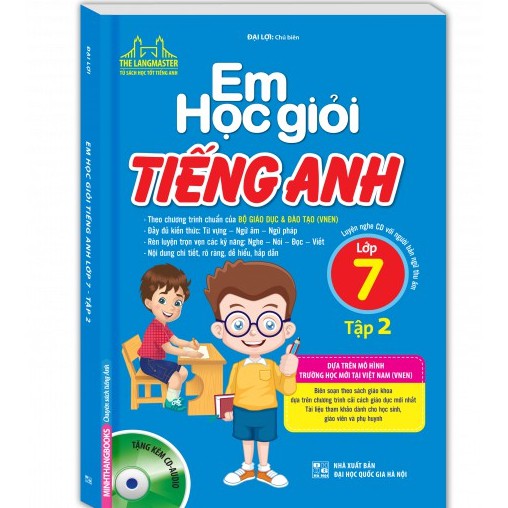 Sách Em học giỏi tiếng anh lớp 7 tập 1+2 ( kèm cd )