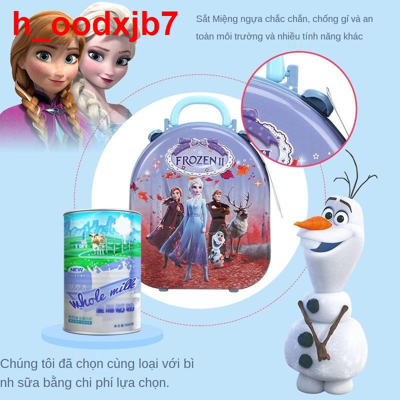 Đồ chơi nhà trẻ em Frozen 2 Vali Aishaai hộp mỹ phẩm bé gái 3-6 tuổi