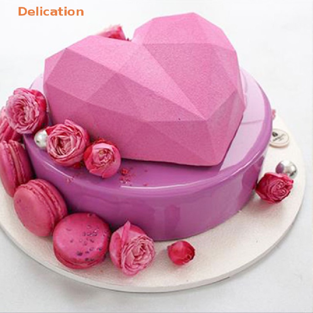 Khuôn Silicone Làm Bánh Tráng Miệng Hình Trái Tim 1 Cái