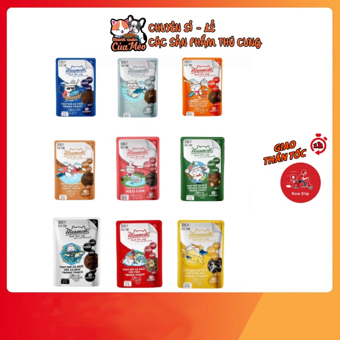 [SIÊU RẺ] Pate Meowcat gói 70g cho mèo