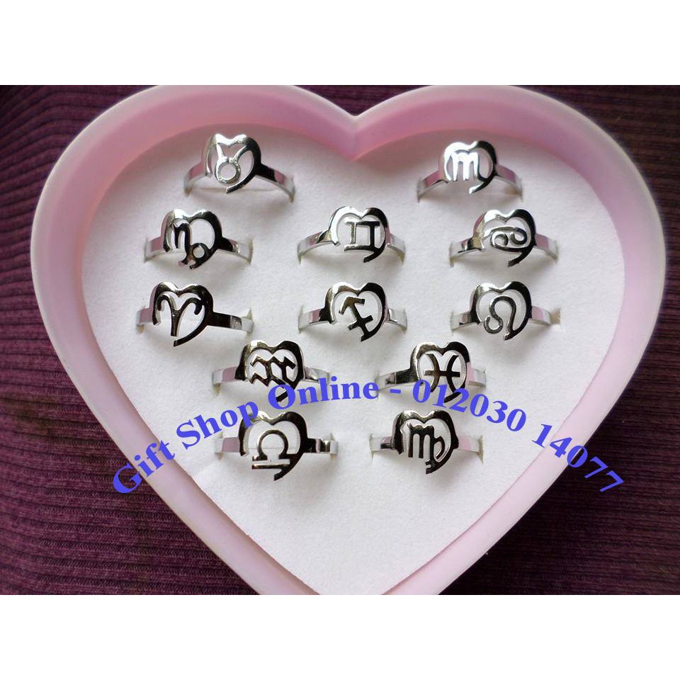 Nhẫn inox 12 cung hoàng đạo