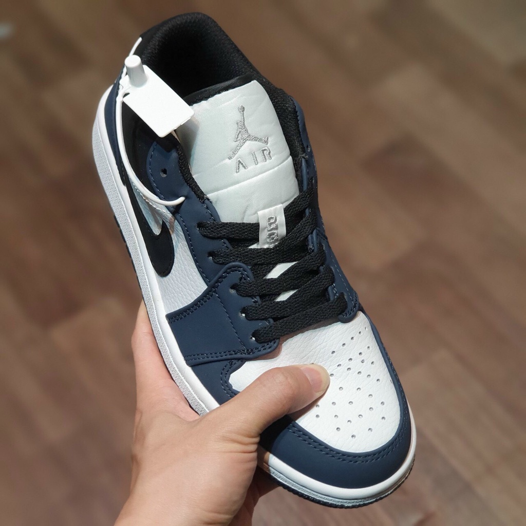 Giày Thể Thao Jordan Xanh NAVY, Giày Sneaker JD1 Xanh Tím Than Cao Cổ, Thấp Cổ Nam Nữ Dễ Phối Đồ 2022