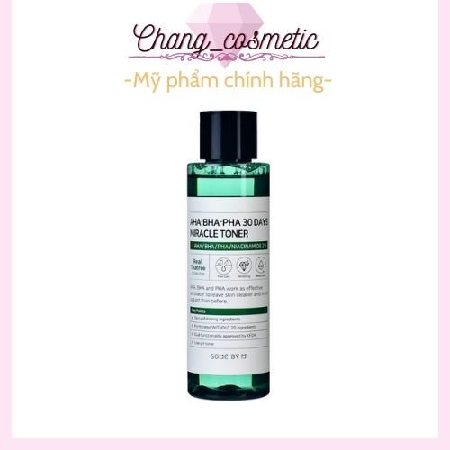 Nước hoa hồng AHA-BHA-PHA 30 days miracle toner 150ml Some by mi