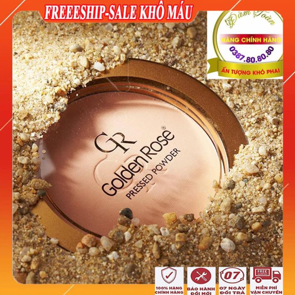 [FreeShip - MUA 1 TẶNG 1] Phấn phủ kiềm dầu cao cấp, che khuyết điểm siêu mịn/Phấn phủ pressed powder golden rose