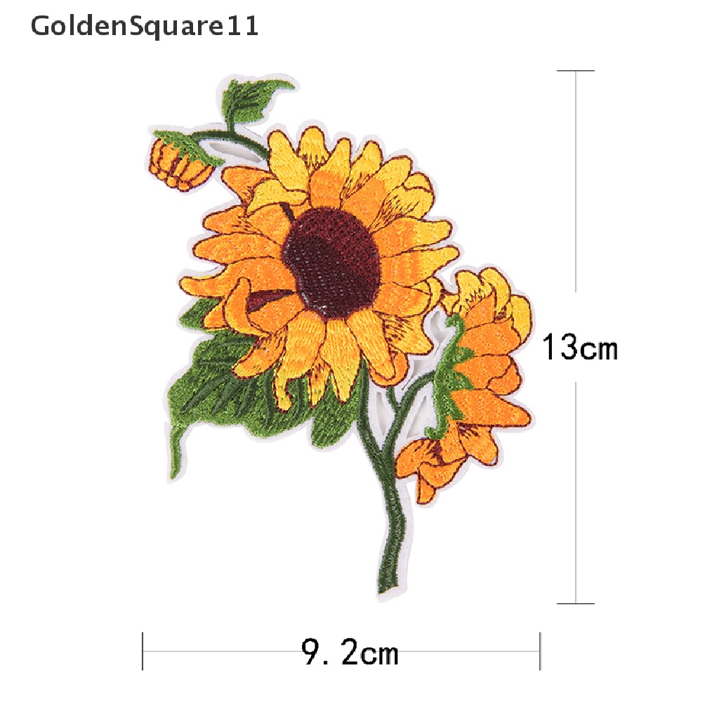 [Goldsquare11] Sticker Ủi Thêu Hình Hoa Hướng Dương