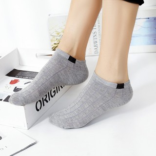Vớ thuyền cổ thấp mỏng thoáng khí màu trơn cho nam nữ