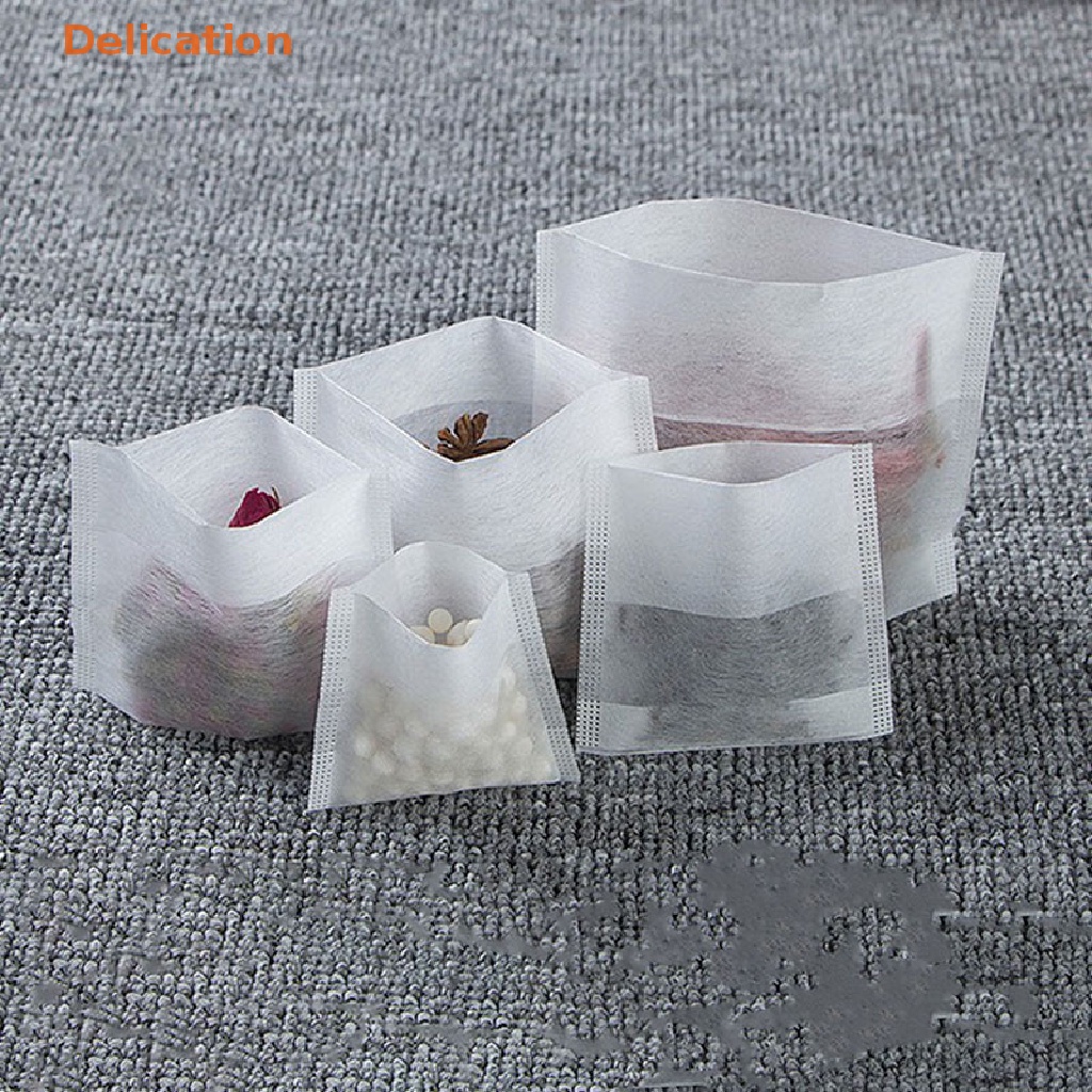 Set 100 Túi Lọc Trà Bằng Vải Không Dệt Sử Dụng Một Lần Tiện Lợi