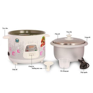 Nồi cơm điện nắp rời comet cm8019 - dung tích 1.8 lít
