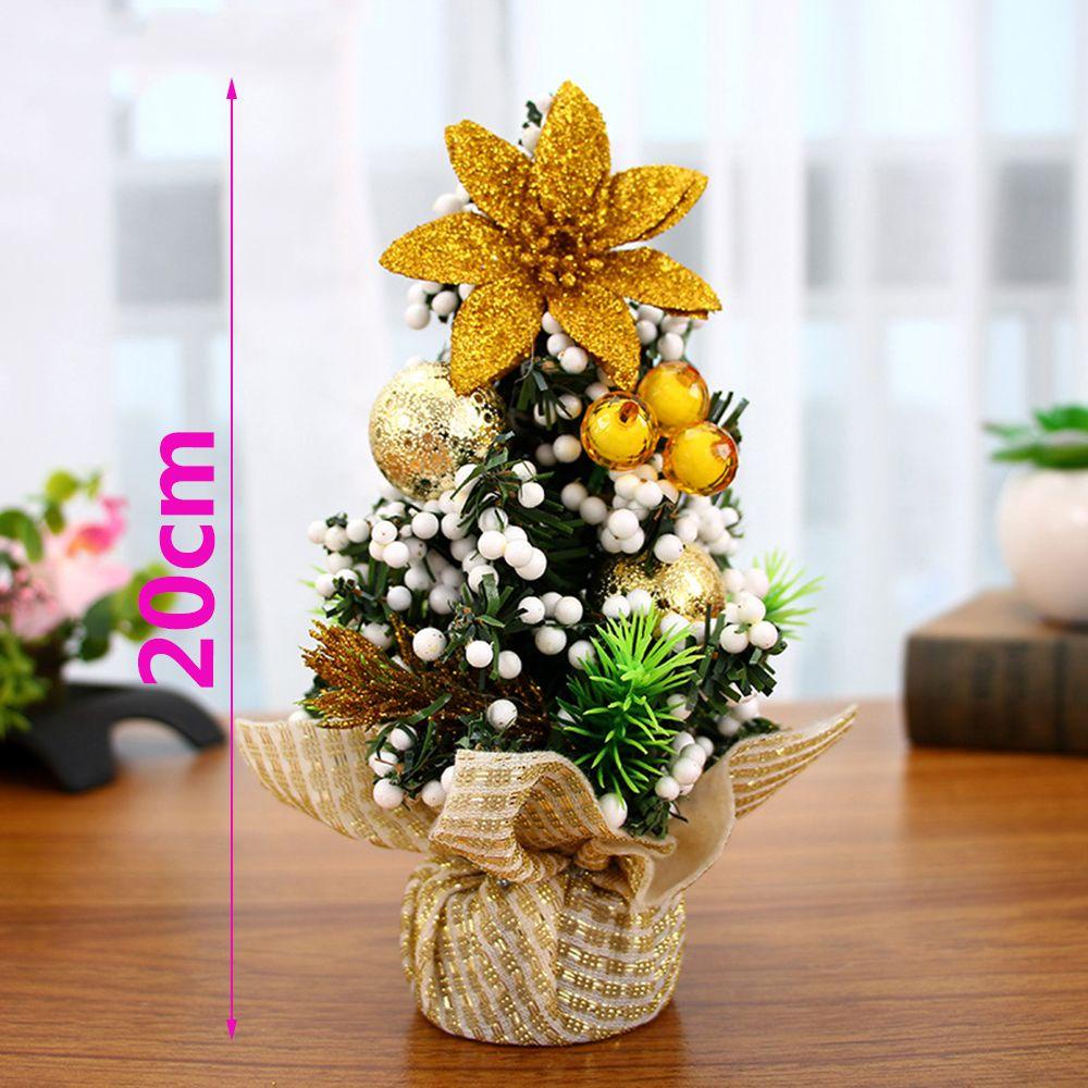 MUVAKO Cây Thông Giáng Sinh Mini 20cm Trang Trí Bàn Tiệc Cưới / Giáng Sinh Mới