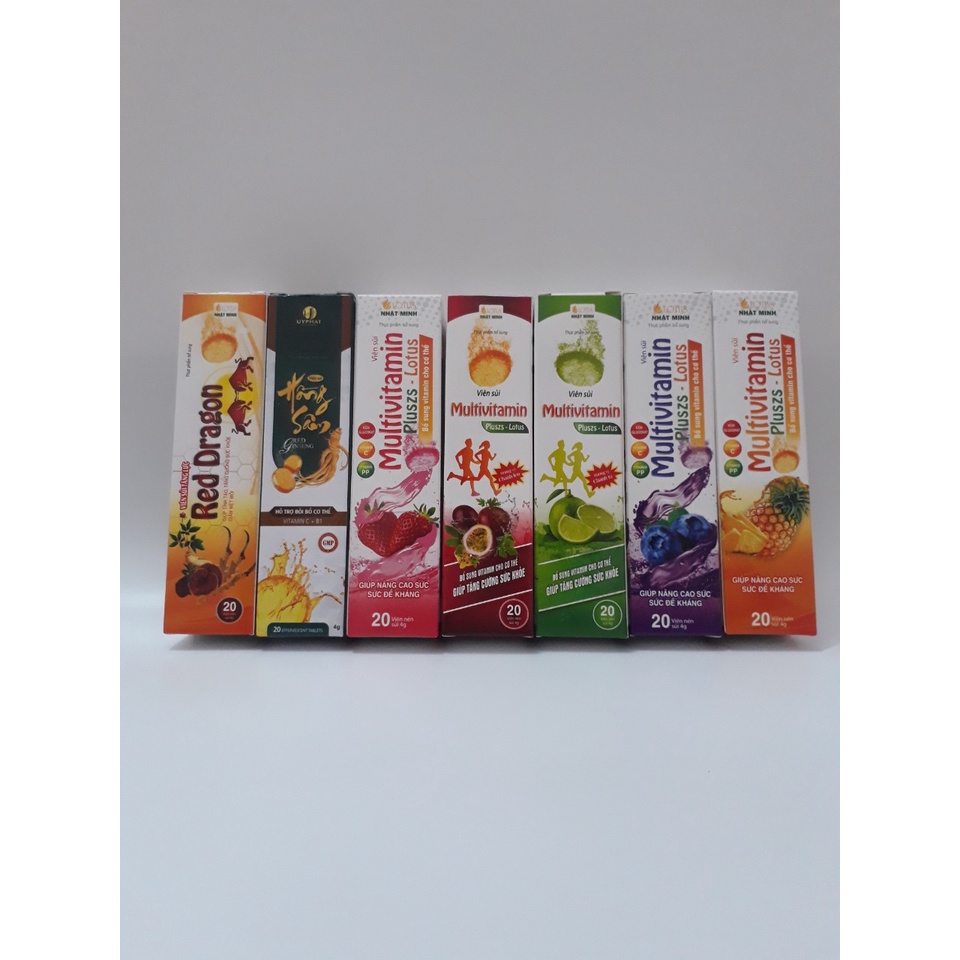 Viên C sủi 4g bổ sung vitamin, mát gan giải nhiệt tăng cường sức đề kháng ( hộp 20v)