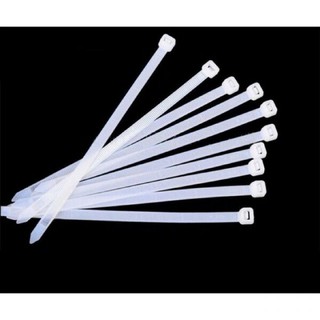 100 cái dây lạt nhựa, dây rút nhựa trắng ngà cỡ 2x100mm