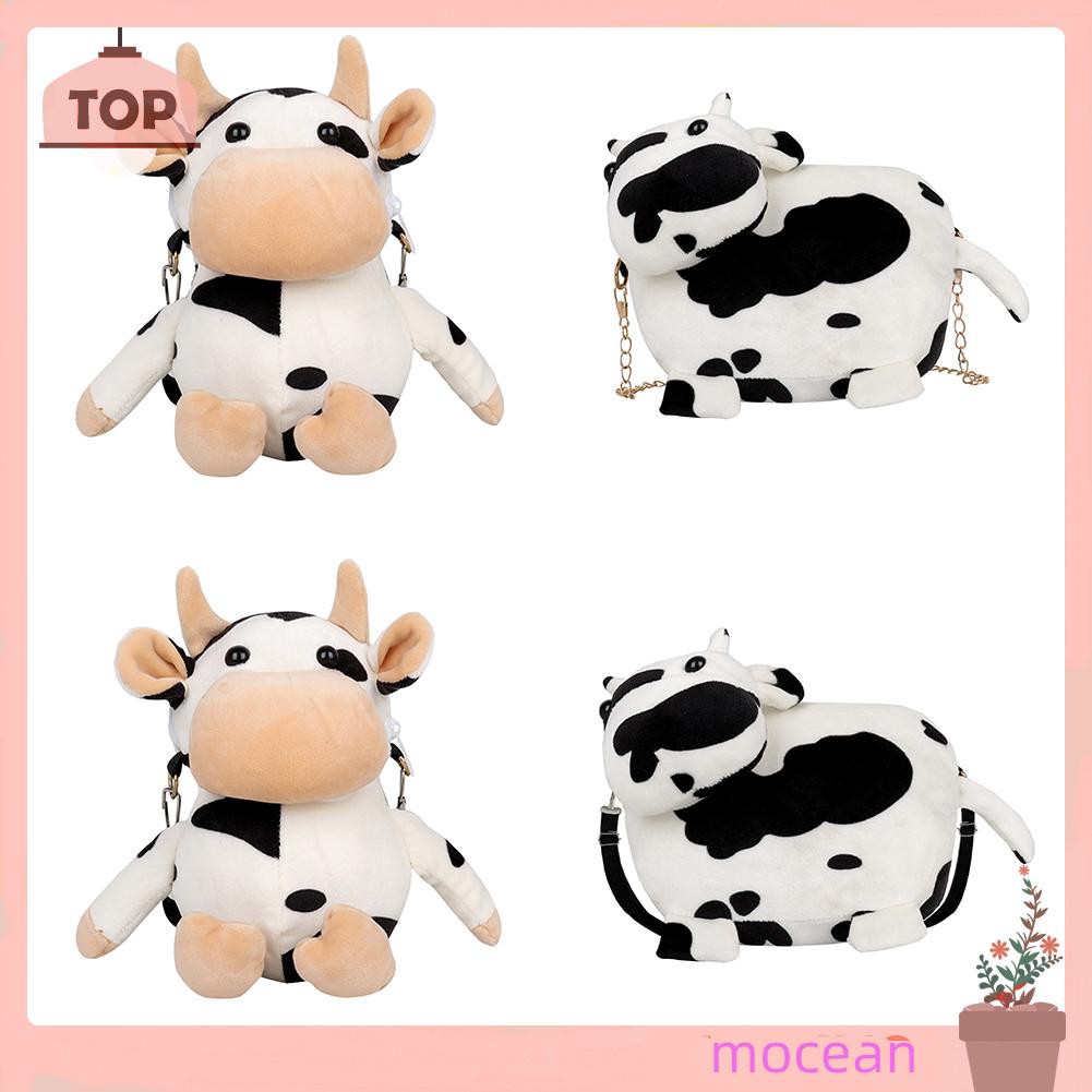 Túi Đeo Chéo Hình Chú Bò Sữa Dễ Thương Cho Nữ