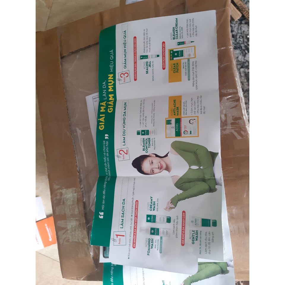 Set 10 mẫu thử sữa rửa mặt Acnes Gentle Wash