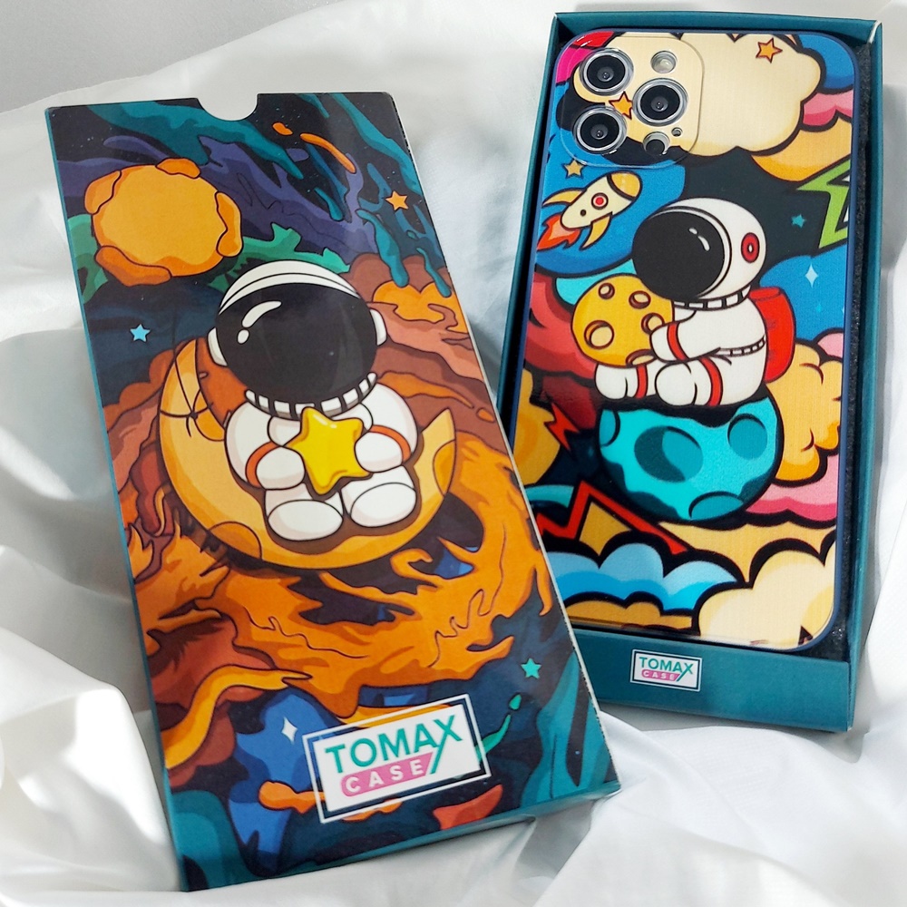 Ốp lưng iphone Phi hành gia các dòng máy 7plus/8plus/x/xs/xr/11/11promax/12/12promax/13/13promax Tomax Case